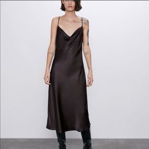 Zara Satin Slip Dress